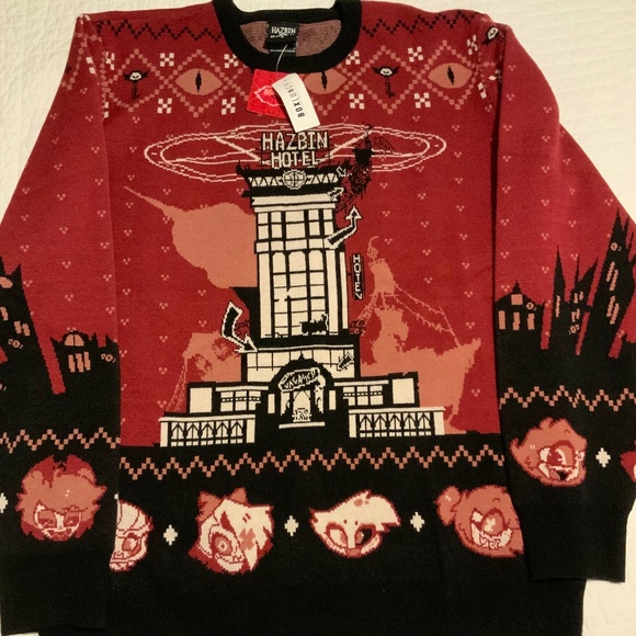 Hazbin Hotel Holiday Sweater — BoxLunch Exclusive Large